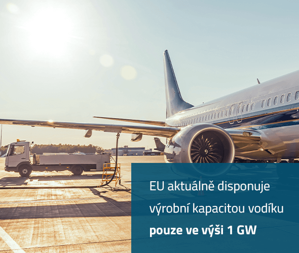 Zelený vodík pomůže s&nbsp;dekarbonizací leteckého paliva i&nbsp;keramiky