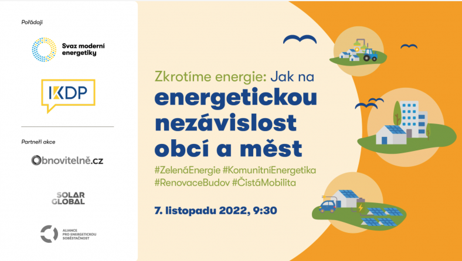 Zkrotíme energie – jak na energetickou nezávislost obcí a&nbsp;měst